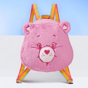 Care Bears fluffy plush backpack bag